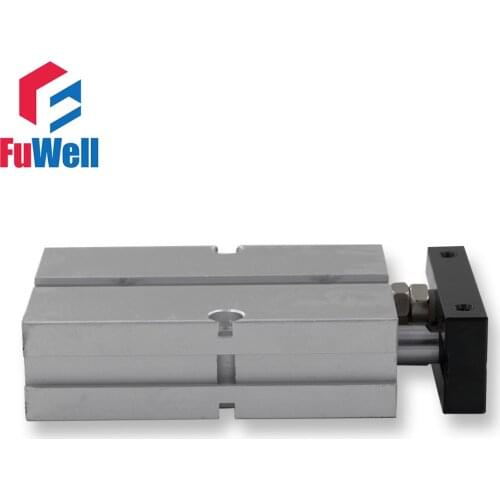 Dual Acting Pneumatic Cylinder TN Type 20mm Bore 70/80/100/150mm Stroke Double Rod Aluminum Alloy Air Cylinder