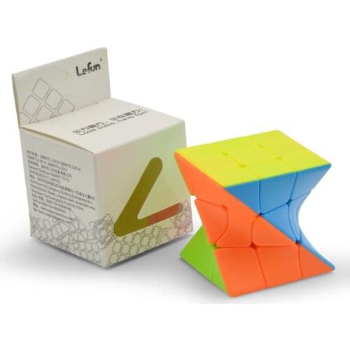Lefun 3x3 Torsion Magic Cube Coloful Twisted Cube Toy Strange Shape Stickerless Puzzles Colorful Educational Toys For Children