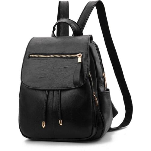 Backpack Women New Luxury Handbags Women Bags Designer Fashion Womens Bags All-match Soft Leather Backpack Student Travel Bag