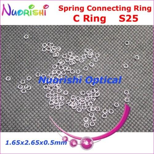 S25 1.65x2.65x0.5mm 10000pcs Spring Connecting Mini C Ring Spring Washers Eyeglasses Screws Free Shipping
