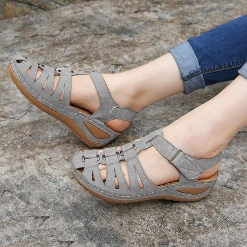 Sandals Women Summer New Fashion Womens Sandals 2021 Wedges Shoes Woman Sandals Soft Bottom Platform Sandals Casual Shoes