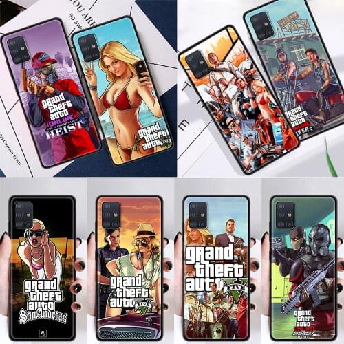 Gta 5 Grand Theft Auto V Silicone Case For Samsung Galaxy A51 A71 A50 A21s A70 A10 A20e A30 A40 A31 A41 A11 A12 A02s Cover Coque