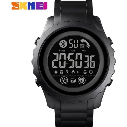 Smart Watch Fashion Pedometer Bluetooth Heart Rate Calorie Mens Watches SKMEI Waterproof Digital Wristwatches Relogio Masculino