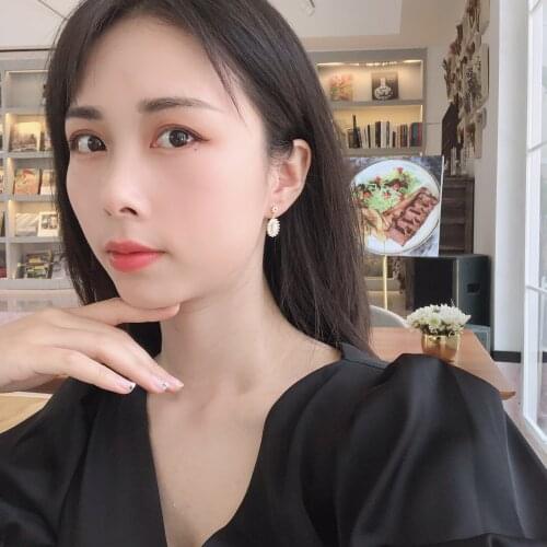 Hot sale light luxury earrings S925 sterling silver fashion opal earrings exquisite high-end jewelry earrings ladies gifts