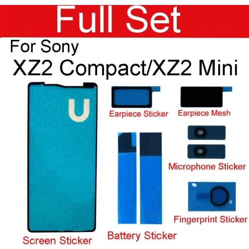 LCD Screen Display Adhesive Ear Speaker Mesh Battery Sticker For Sony Xperia XZ2 Compact Mini XZ2C H8324 Mic Fingerprint Glue