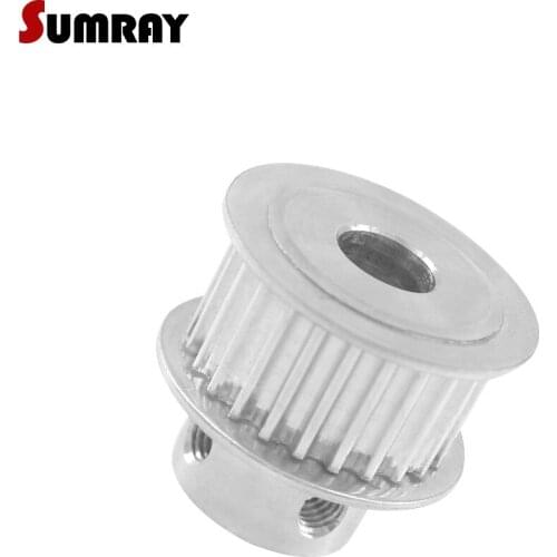 SUMRAY 3M 25T Tooth Belt Pulley 5/6/6.35/7/8/10/12/12.7mm Inner Bore CNC Belt Pulley 11mm Belt Width Timing Pulley 2pcs