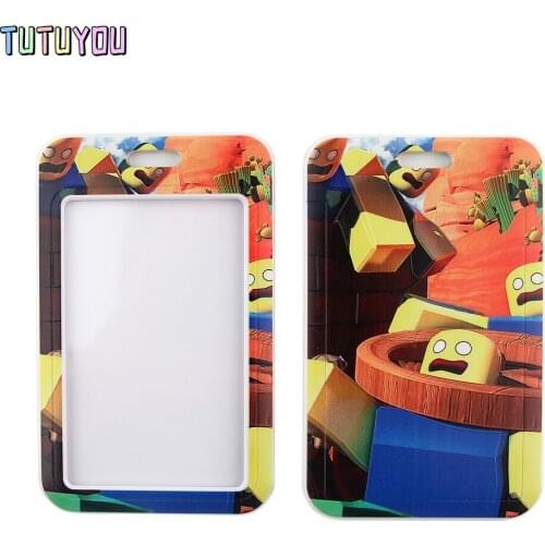 1pc PC2730 Cartoon Robot Lanyard Card Holder Student Hanging Neck Mobile Phone Lanyard Hang Rope Lariat Lanyard For Student Kid