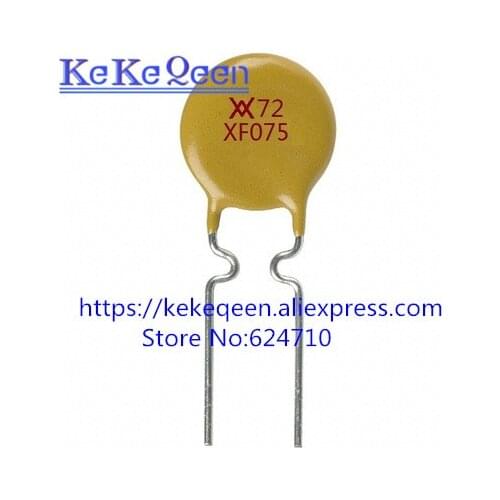 10PCS/LOT Self Recovery Fuse RXEF075 750MA 72V 0.75A XF075 PTC