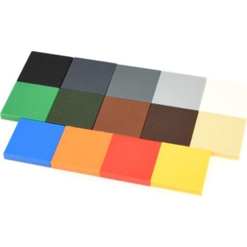 10PSC 2x2Bricks Compatible Assembles Particles 3068 2x2 For Building Blocks Parts DIY LOGO Educational Tech Parts Toys