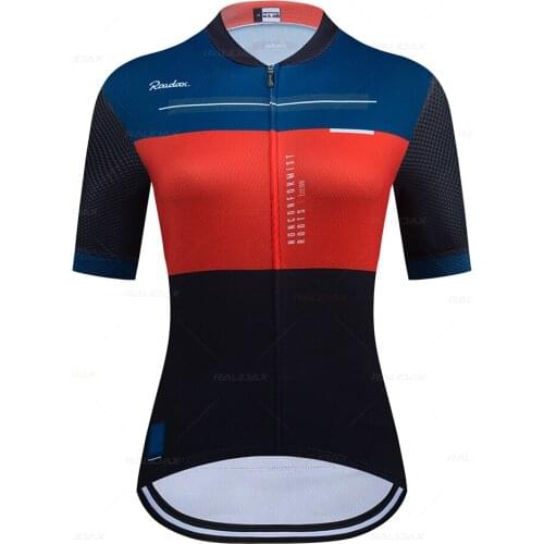 2021 Women Summer Cycling Jersey Raudax Breathable MTB Bicycle Cycling Clothing Mountain Bike Wear Clothes Maillot Ropa Ciclismo