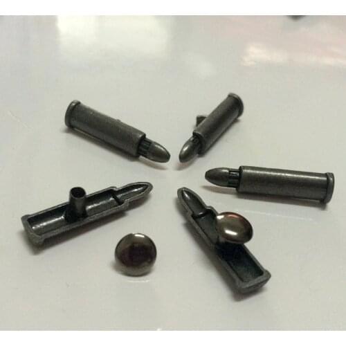 50PCS 5x21MM Antique Silver Bullet Studs Bullet Rivet Punk Bullet Spike Shoes Belt Bag Accessories Leather Craft Shipping Free