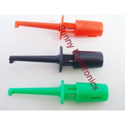6pcs 1.65" Round Single Hook Clip Test Probe for Electronic Testing