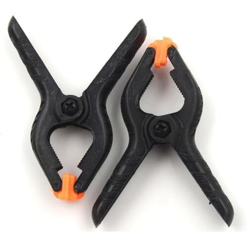 6pcs/set 6.5cm Micro Toggle Clamps Spring Clips Plastic Nylon DIY Woodworking Spring Clamps for Photo Studio Background Clamp