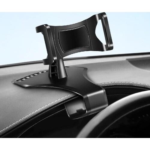 Car Multifunctional Mobile Phone Bracket 360 Degree Sun Visor Mirror Dashboard Mount GPS Stand Phone Holder With Parking Card