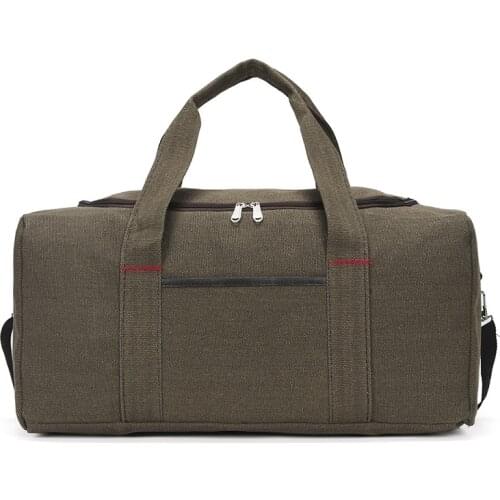 Men Canvas Travel Duffle Bag Large Capacity Travel Organizer Women Travel Luggage Bag Casual Weekend Bag Outdoor Overnight Bag