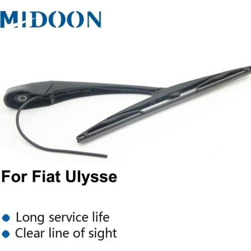 MIDOON Wiper 14" Rear Wiper Blade & Arm Set Kit For Fiat Ulysse 2003-2006 Windshield Windscreen Rear Window