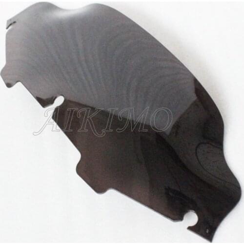 1pcs Motorcycle Smoke 6" Windshield Fairing Windscreen Cover Protector Wind Deflector For Harley Electra Street Glide