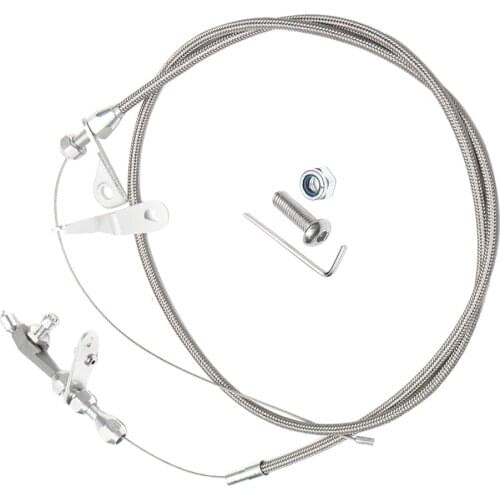 Braided Kick Down Cable Gas Throttle Cable For Ford C6 Transmission, Easy to Install