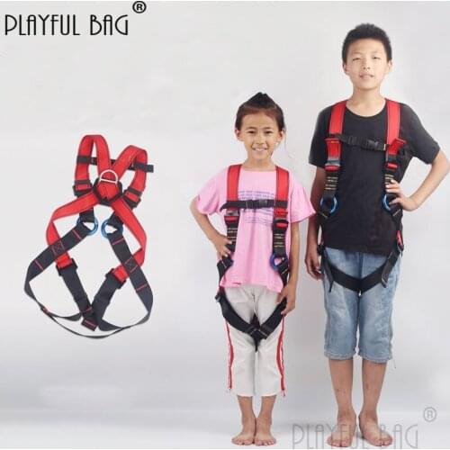 PB Playful bag Children mountaineering safety belt Climbing sport protection Whole body safety belt equipment ZL98