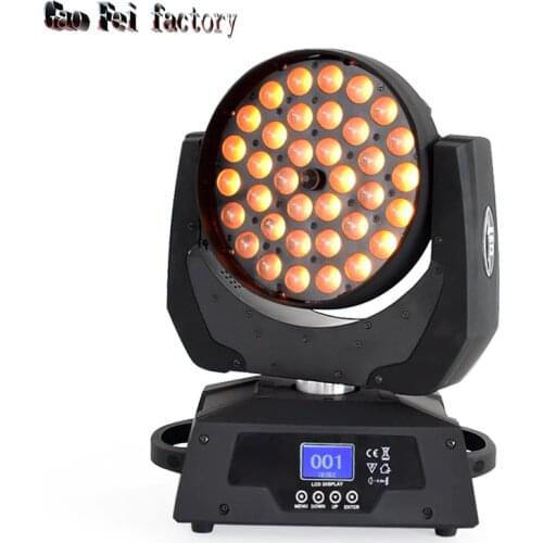 Moving Head Spot Lights LED Zoom Wash Lyre Beam Effect 36X12W RGBW By Dmx Control For DJ Party Disco Bar Club