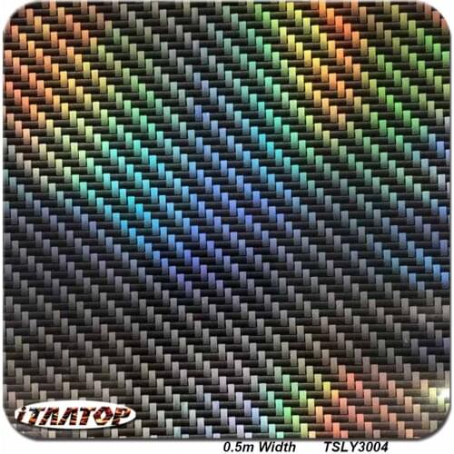 ITAATOP 0.5M * 2/10/20M Laser Hydro Carbon Fibre Real Carbon Hydro Dipping FilmTSLY3004