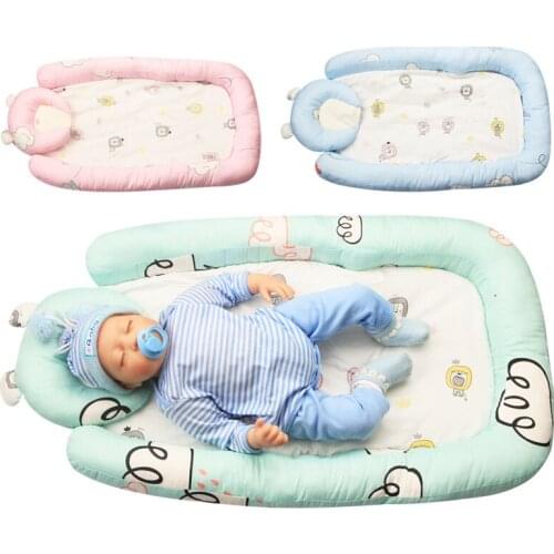 New cartoon portable anti-pressure crib bed, baby go out to sleep, foldable crib, toddler bed frame baby nursery furniture