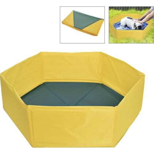 Portable Foldable Dog Swimming Pool Pet Bath Swimming Tub Bathtub Pet Swimming Pool Collapsible Bathing Pool for Dogs Cats Kids