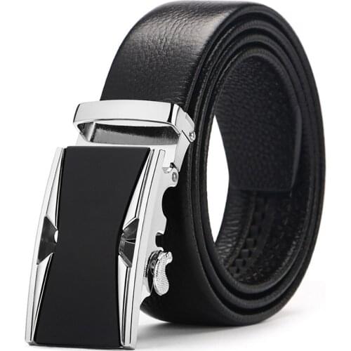 2018 Luxury Men Belts For Men Automatic Alloy Buckle High Grade Casual Cow Leather Belt Business Vintage Design