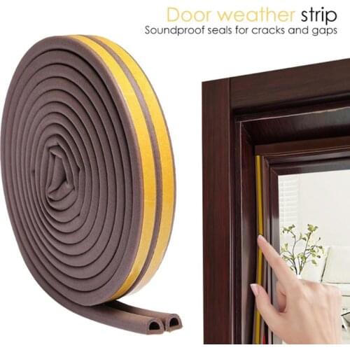 Kitchen Self-adhesive Doors Windows Seal Strip Soundproofing Anti Collision Tape Kitchen Hardware Decortion Accessory