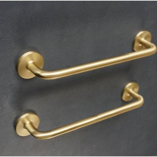 Solid Brass Cabinet Handle Modern Simple Drawer Wardrobe Cupboard Door Knob Pure Copper Gold Retro Long Handles for Furniture