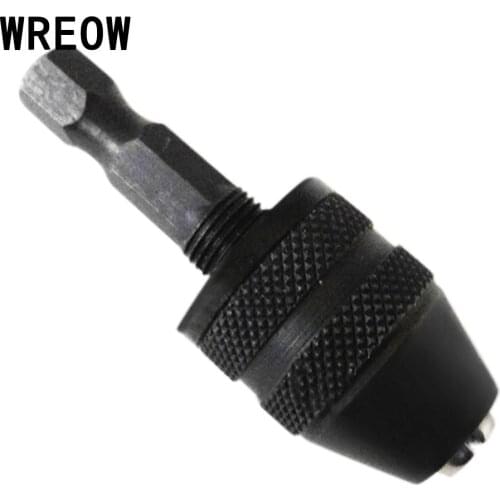 0.3/3.6mm Universal Chuck Carbon Steel Multifunction Keyless Quick Change Practical Hex Shank Twist Drill Bit Chuck Power Tools