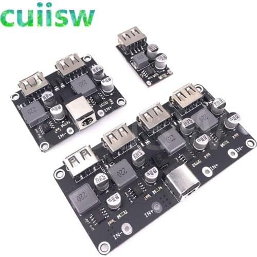USB QC3.0 QC2.0 USB DC-DC Buck Converter Charging Step Down Module 6-32V 9V 12V 24V to Fast Quick Charger Circuit Board 5V