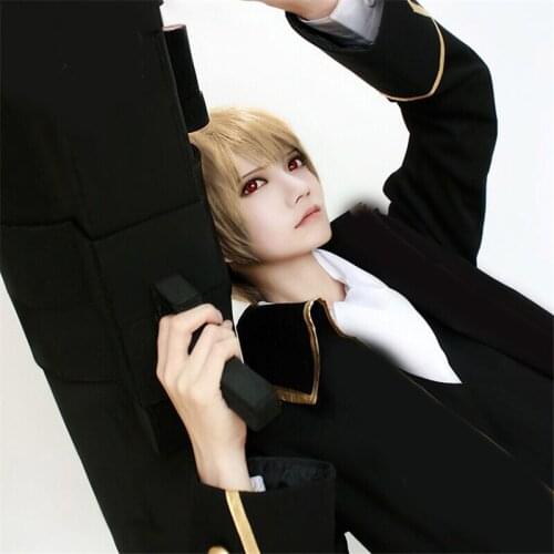 Japan Anime GINTAMA Okita Sougo Short Wig Cosplay Costume Accessories Decor Prop Collection for Men Boy 1 pcs Hot