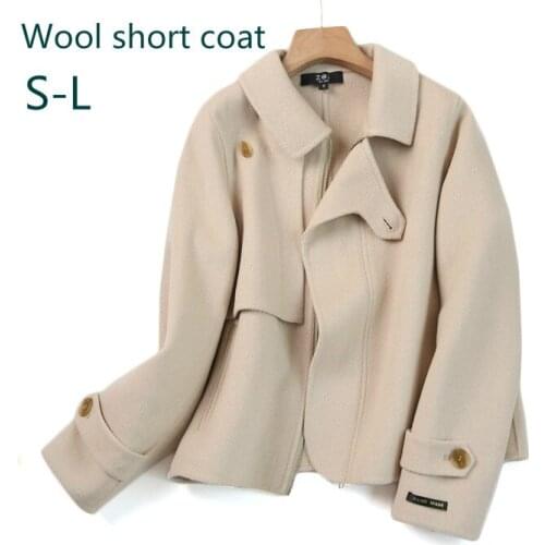 Handmade Double-sided Japanese Original 2021 Autumn And Winter Short Ladies Woolen Coat Women New