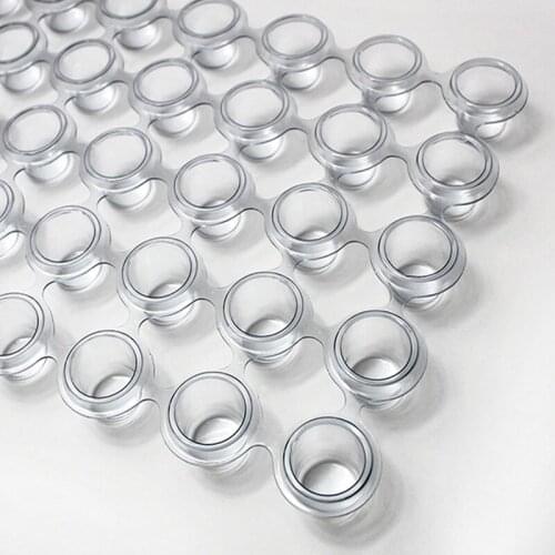 10 mm & 12 mm EZ Tattoo Aftercare Supplies Disposable Tattoo Ink Cup Holder Stand Makeup Ink Pigment Cap 12 Trays