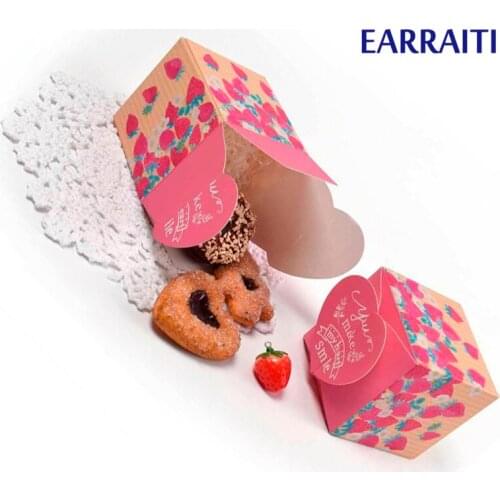 12PCS Small Wedding Candy Box Packaging Colorful Party Favor Biscuit Chocolate Candy Gift Box For Baby Shower Pink Princess Bear