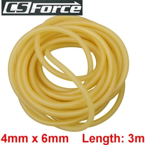 3m 4mm x 6mm Natural Rubber Band Latex Tube Hunting Slingshot Tubing Band Fitness Elastic Stretch Tube Surgical Tourniquet 4060