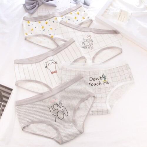4Pcs Girlss Cotton Blend Panties Briefs Lingerie Shorts For Women Ladies Girls 3126-4