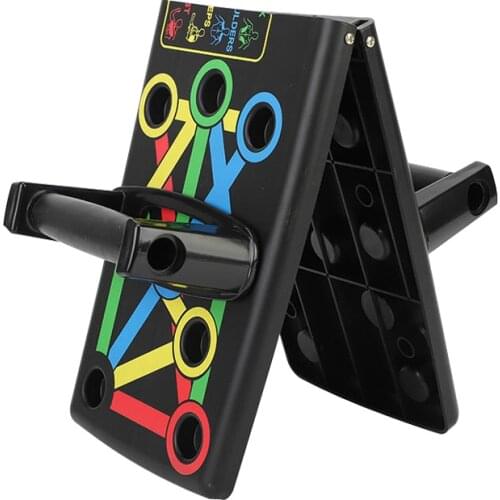 9 in 1 Push Up Board with Instruction Print Body Building Fitness Exercise Tools Men Women Push-up Stands For GYM Body Training