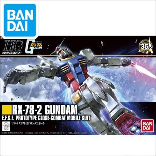 Japaness Bandai HG 1/144 Gundam Model RX-78-2 Ready Pleayer One MOBILE SUIT Super Robot Assemble Mobile Suit Action Figures