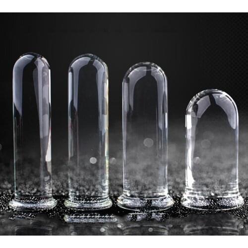 Women Men Masturbation Faux Crystal Penis Dildo Anal Plug G-spot Massager Toy Super smooth feelings extremely irritating sex toy