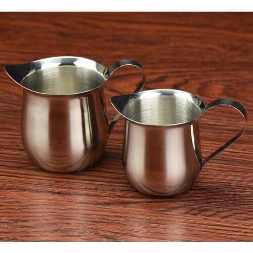 90/150/240ml Stainless Steel Coffee Pot Milkshake Coffee Latte Art Tea Cup Kitchen Tool Coffee Milk Cup Cafe E11588