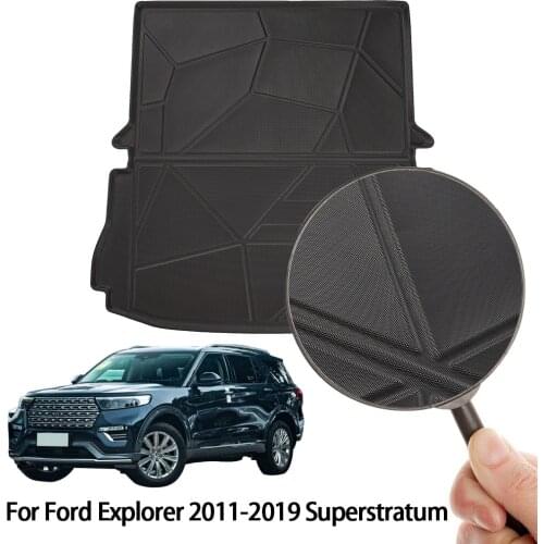 Car Rear Boot Cargo Liner Floor Mat Trunk Tray Fit for Ford Explorer 2011-2019 2020