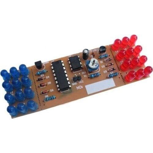 Red Blue Detonation Flashing Light Dual-Color DIY Kit Strobe Electronic Suit