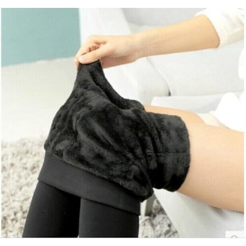 New fashion candy plus thick velvet elastic waist leggings Winter warm pants ladies leggins stretch trousers Women