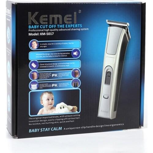 Kemei KM-5017 Waterproof High Power Rechargeable Hair Clipper Electric Baby Children Hair Trimmer Mute Barber Cutting