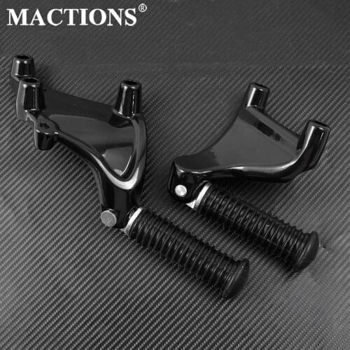 Motorcycle Black CNC Rests Pegs Rear Foot Rests Passenger Footpegs Mount For Harley Sportster XL883 XL1200 XL48 2014-2018 2019