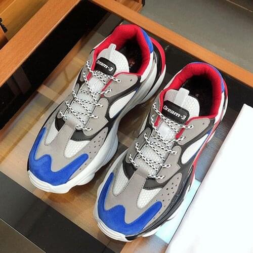 2019 New Arrivals Factory Mens Sneakers Sports Run Genuine Leather Man Brand Luxury Casual Fashion Mens Sneakers