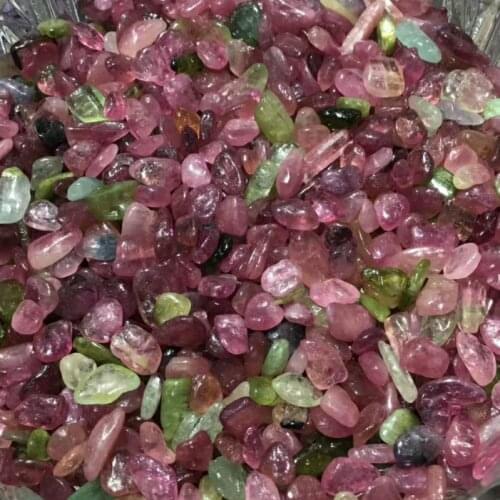 Natural Rubellite Stone Red Tourmaline Gravel Rock Crystal Quartz Raw Gemstone Mineral Specimen Fish Tank Garden Decoratio