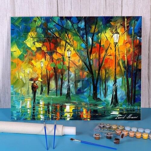 Towards Love DIY Painting By Numbers Set Acrylic Paints 50*70 Canvas Painting Decorative Paintings Kids Wall Art Drawing